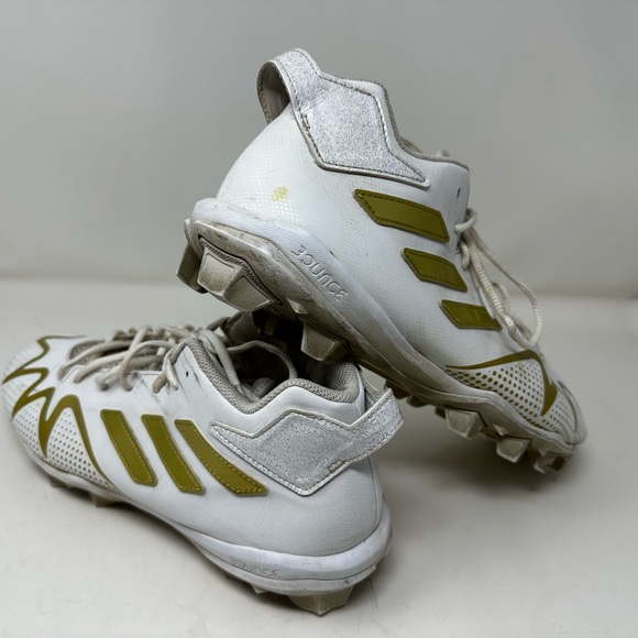 Men’s Adidas Freak 22 gold white 12 football cleats - Picture 10 of 13